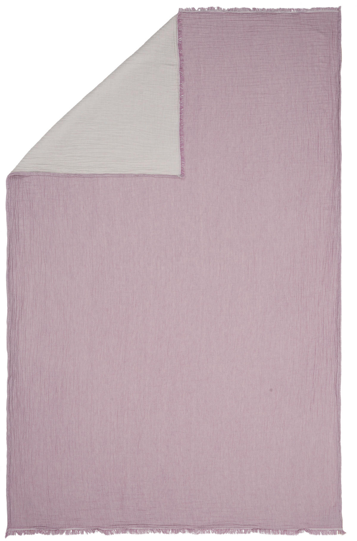 WOHNDECKE Musa 150/200 cm  - Lila/Naturfarben, KONVENTIONELL, Textil (150/200cm) - Ambiente