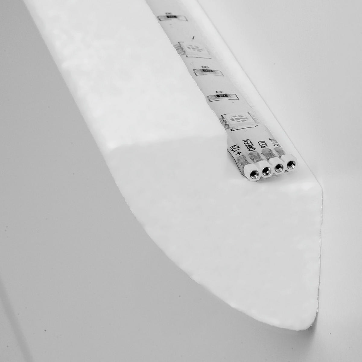 ZIERLEISTE 200/4,5/4,8 cm Weiß Kunststoff  - Weiß, Design, Kunststoff (200/4,5/4,8cm)