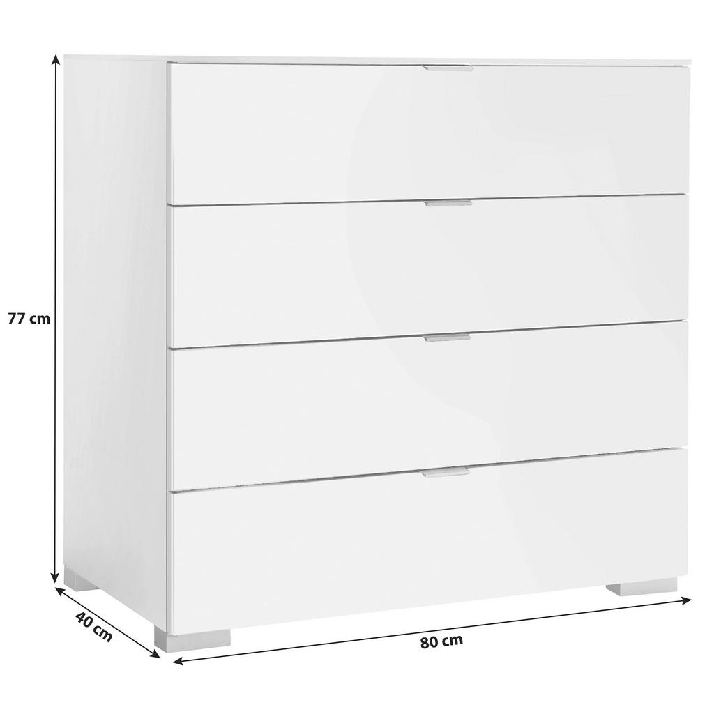 Thumbnail - Moderano Kommode, Anthrazit, Metall, 4 Schubladen, 80x77x40 cm, Blauer Engel, Goldenes M, BQ - Bündnis für Qualität, Mad...