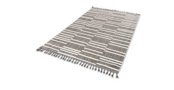 WEBTEPPICH 80/150 cm Grau, Weiß  - Weiß/Grau, Design (80/150cm) - Novel