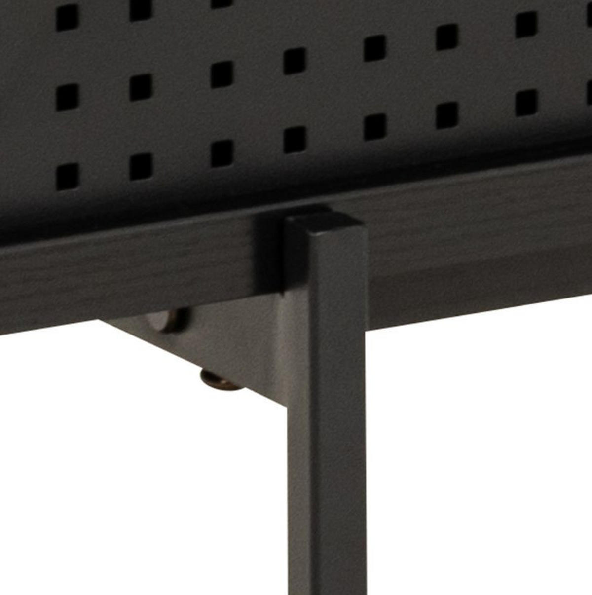 LOWBOARD  in 180/44,5/40 cm  - Eschefarben/Schwarz, Modern, Holzwerkstoff/Metall (180/44,5/40cm) - MID.YOU