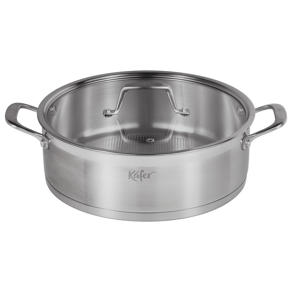 Tigaie Pentru Servire 28 cm  - culoare inox, Basics, metal (28cm) - Käfer