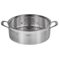 TÁLALÓSERPENYŐ 28 cm  - nemesacélszínű, Basics, fém (28cm) - Käfer
