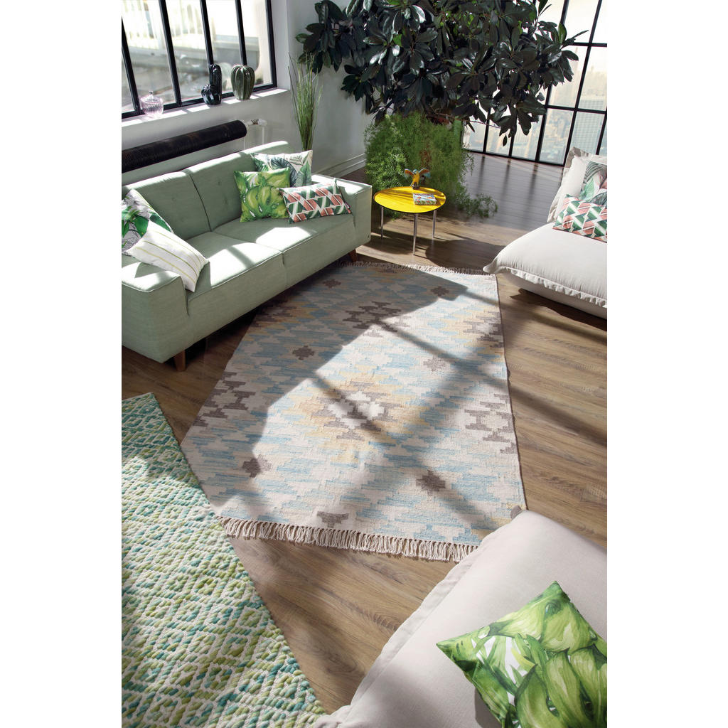Thumbnail - Tom Tailor Teppich, Türkis, Textil, Boho, rechteckig, 65x135 cm, Teppiche & Böden, Teppiche, Moderne Teppiche