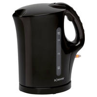 WASSERKOCHER 1,7 L  - Schwarz, Basics, Kunststoff (13,4/25,0/21,7cm) - Bomann