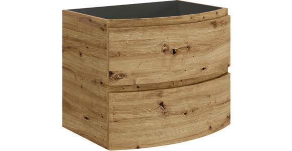 BADEZIMMER 4-teilig  in 105 cm  - Eiche Artisan/Weiß, Natur, Holzwerkstoff/Stein (105cm) - Voleo