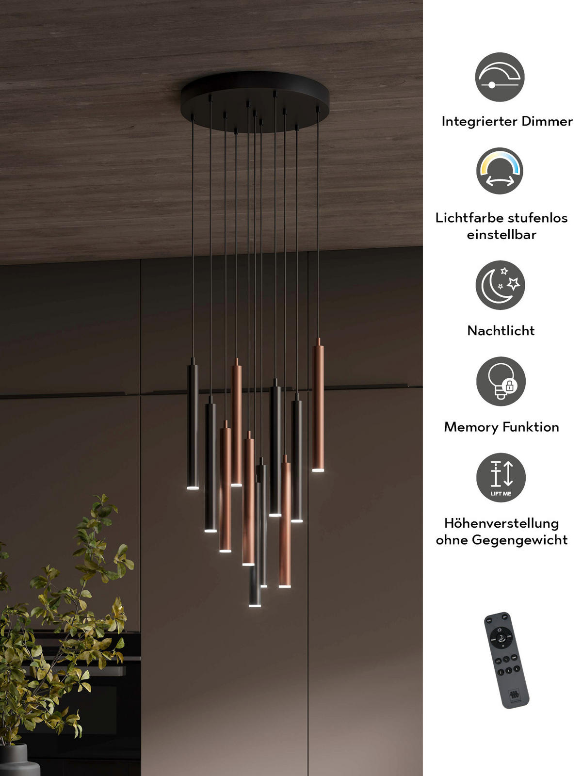 STOJACIA LED LAMPA, 30/150 cm  - Konventionell (30/150cm) - Musterring