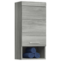HÄNGESCHRANK 37/79/24 cm  - Silberfarben/Silbereichenfarben, MODERN, Holzwerkstoff (37/79/24cm) - MID.YOU