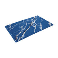BADTEPPICH Marble Blau 70/120 cm  - Blau, Basics, Textil (70/120cm) - Vossen