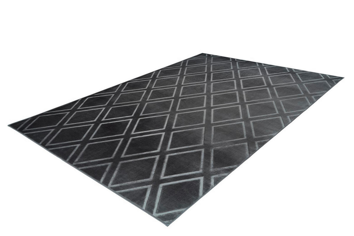 FLACHWEBETEPPICH 160/230 cm Monroe 300 Anthrazit Anthrazit  - Anthrazit, KONVENTIONELL, Kunststoff/Textil (160/230cm)