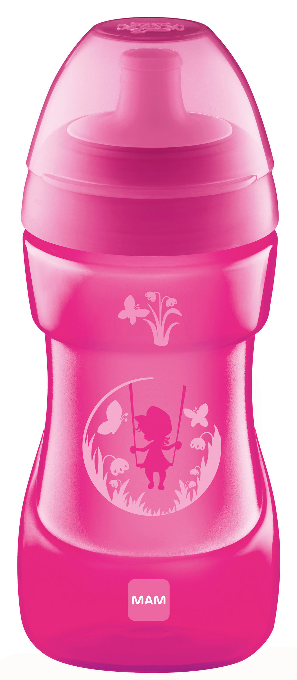 TRINKBECHER  - Blau/Pink, Basics, Kunststoff (9,0/9,6/25,5cm) - MAM