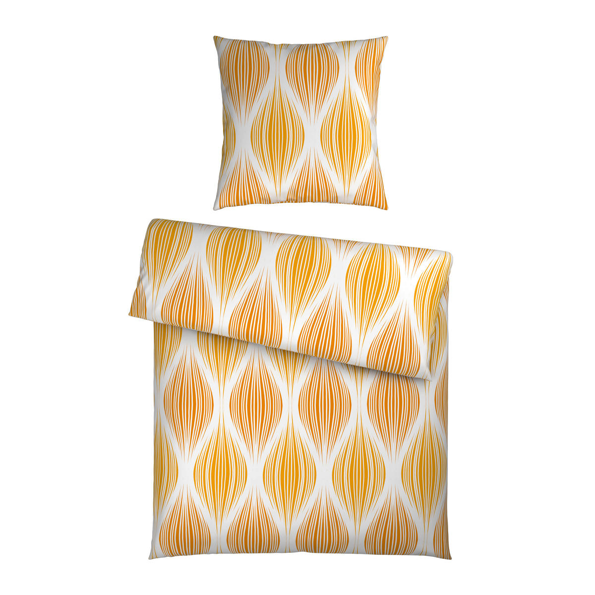 BETTWÄSCHE Satin 155/220 cm  - Gelb, Textil (155/220cm) - Novel