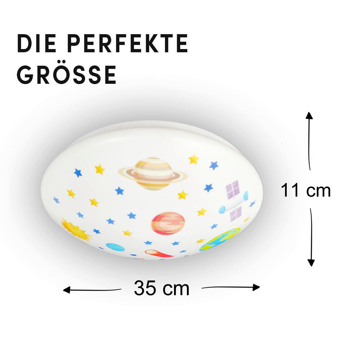 DĚTSKÉ STROPNÍ SVÍTIDLO, 36/36/10 cm - vícebarevná, Basics, plast (36/36/10cm)