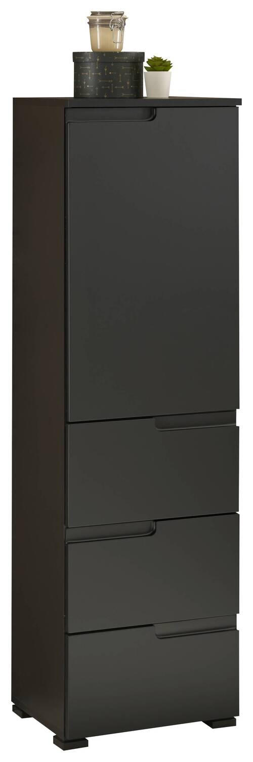 MIDISCHRANK 40/134/32 cm  - Schwarz, MODERN, Holzwerkstoff/Kunststoff (40/134/32cm) - MID.YOU