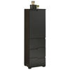 MIDISCHRANK 40/134/32 cm  - Schwarz, Modern, Holzwerkstoff/Kunststoff (40/134/32cm) - MID.YOU