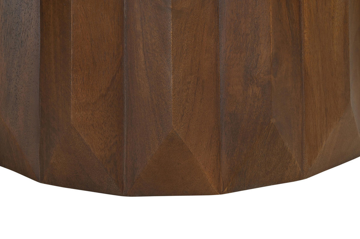 ESSTISCH 130/130/76 cm Echtholz  Holz rund Braun  - Braun, MODERN, Holz (130/130/76cm) - MID.YOU