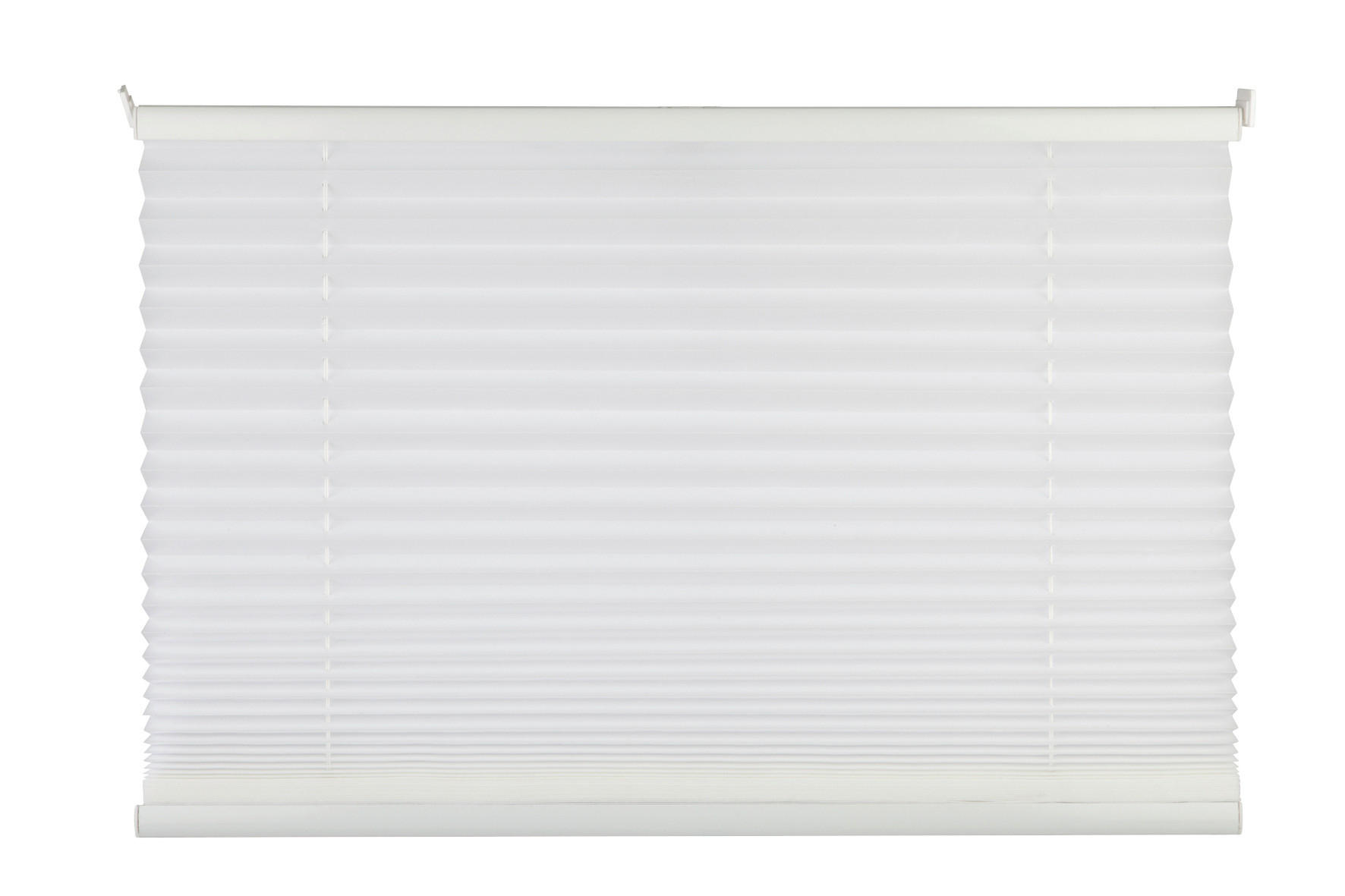 PLISSEE  Verdunkelung  80/120 cm    - Weiß, Basics, Textil (80/120cm)