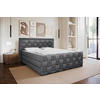 POSTEL BOXSPRING, 180/200 cm, barvy grafitu - barvy grafitu, Moderní, textil (180/200cm) - Livetastic