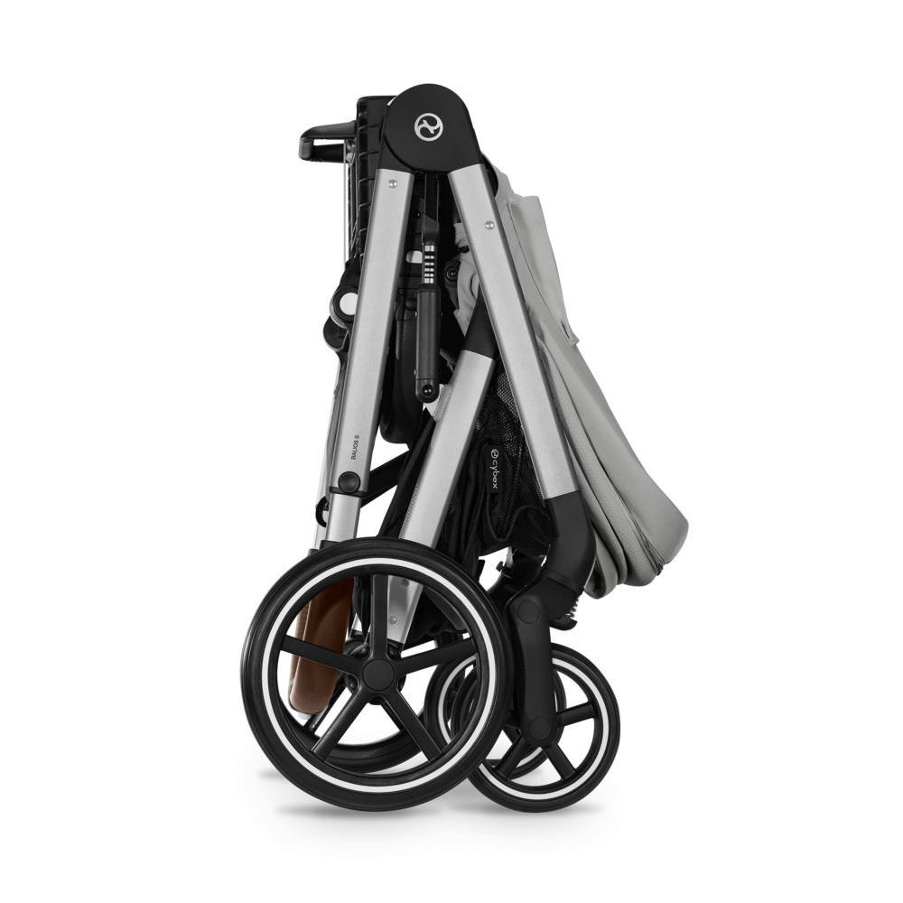 KINDERWAGEN  Balios S Lux  Stone Grey  - Silberfarben/Hellgrau, Basics, Textil/Metall (91/60/110cm) - cybex GOLD