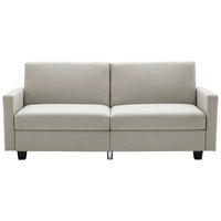 SCHLAFSOFA Leinenoptik Creme  - Creme/Schwarz, Basics, Kunststoff/Textil (192/76/85cm) - Livetastic