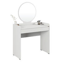 SCHMINKTISCH Weiß  - Weiß, Design, Glas/Holzwerkstoff (90/47/142cm) - Carryhome