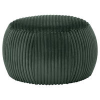 HOCKER Cord Olivgrün  - Schwarz/Olivgrün, KONVENTIONELL, Kunststoff/Textil (80/50/80cm) - SetOne by Musterring