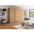 SCHWEBETÜRENSCHRANK  in Eiche Artisan  - Alufarben/Eiche Artisan, KONVENTIONELL, Holzwerkstoff/Metall (315/229/62cm) - Xora
