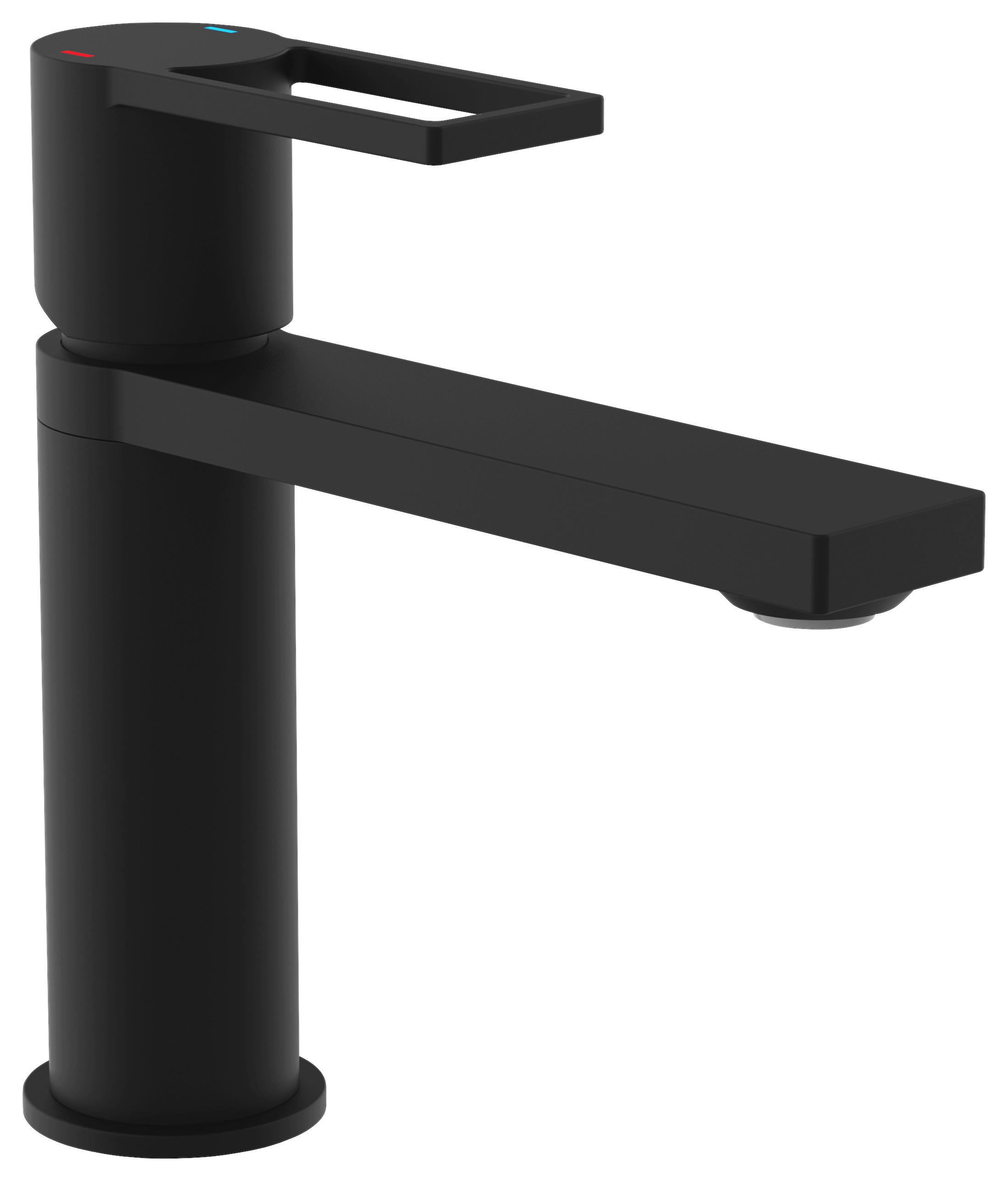WASCHTISCHARMATUR 33016  - Schwarz, Basics, Metall (5/18/18cm) - Schütte