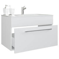 WASCHTISCHKOMBI 60 cm  - Weiss/Silberfarben, Modern, Keramik/Holzwerkstoff (60cm) - MID.YOU