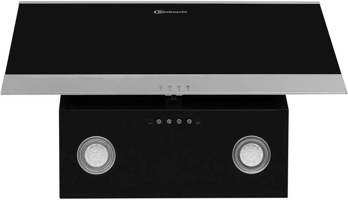 DUNSTABZUGSHAUBE DBHVP 63 LM K  - Edelstahlfarben/Schwarz, Basics, Glas/Metall (60/69-104/36,2cm) - Bauknecht