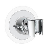 BRAUSEHALTERUNG   - Chromfarben, Basics, Kunststoff (8/7,5/8cm) - Wenko