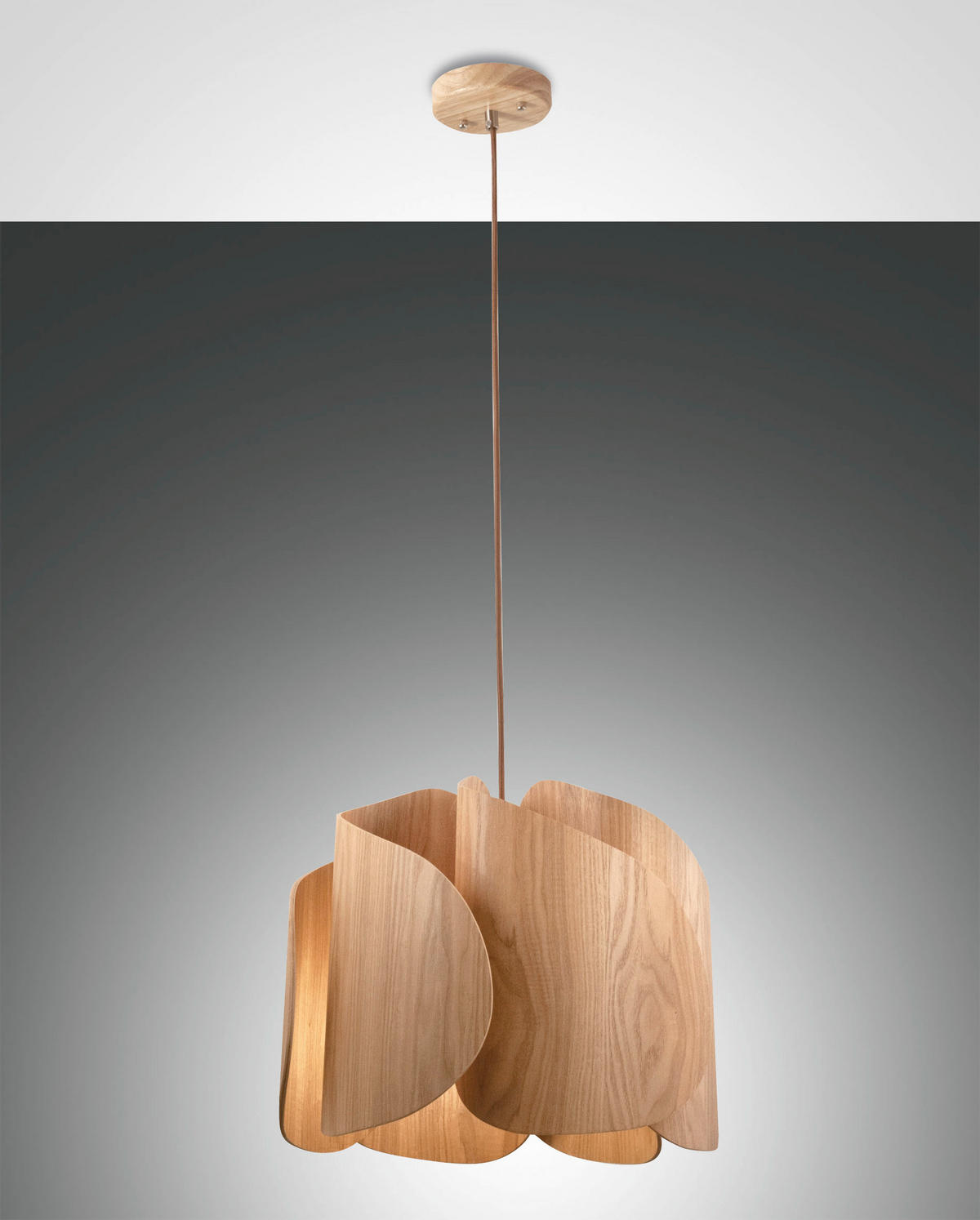 HÄNGELEUCHTE 42/200 cm  - LIFESTYLE, Holz (42/200cm) - Fabas Luce