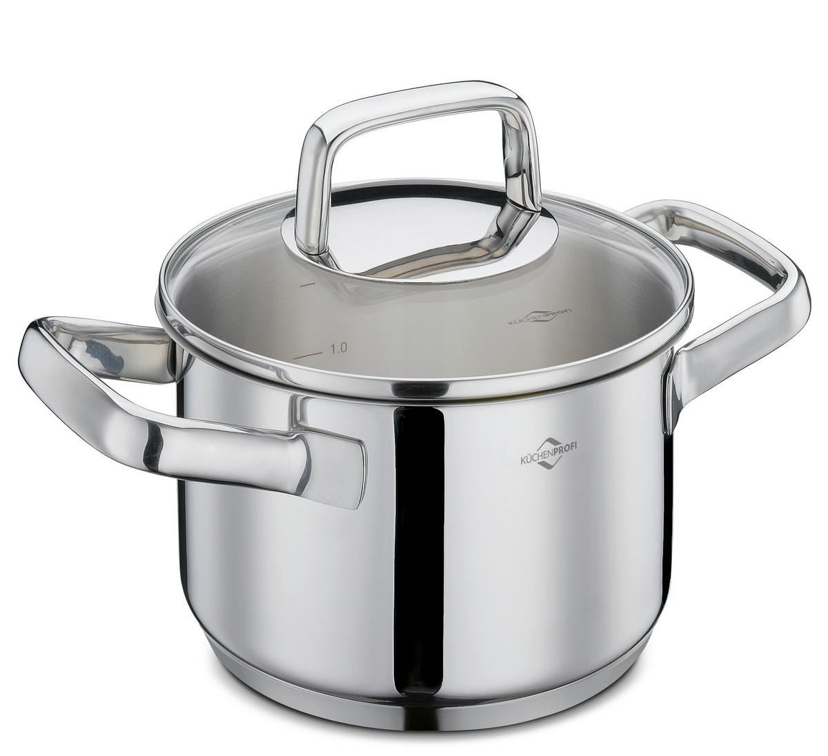 KOCHTOPFSET PISA  - Silberfarben, Basics, Glas/Metall - KÜCHENPROFI