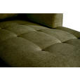 WOHNLANDSCHAFT Grün Chenille  - Schwarz/Grün, KONVENTIONELL, Textil/Metall (188/340/160cm) - Xora