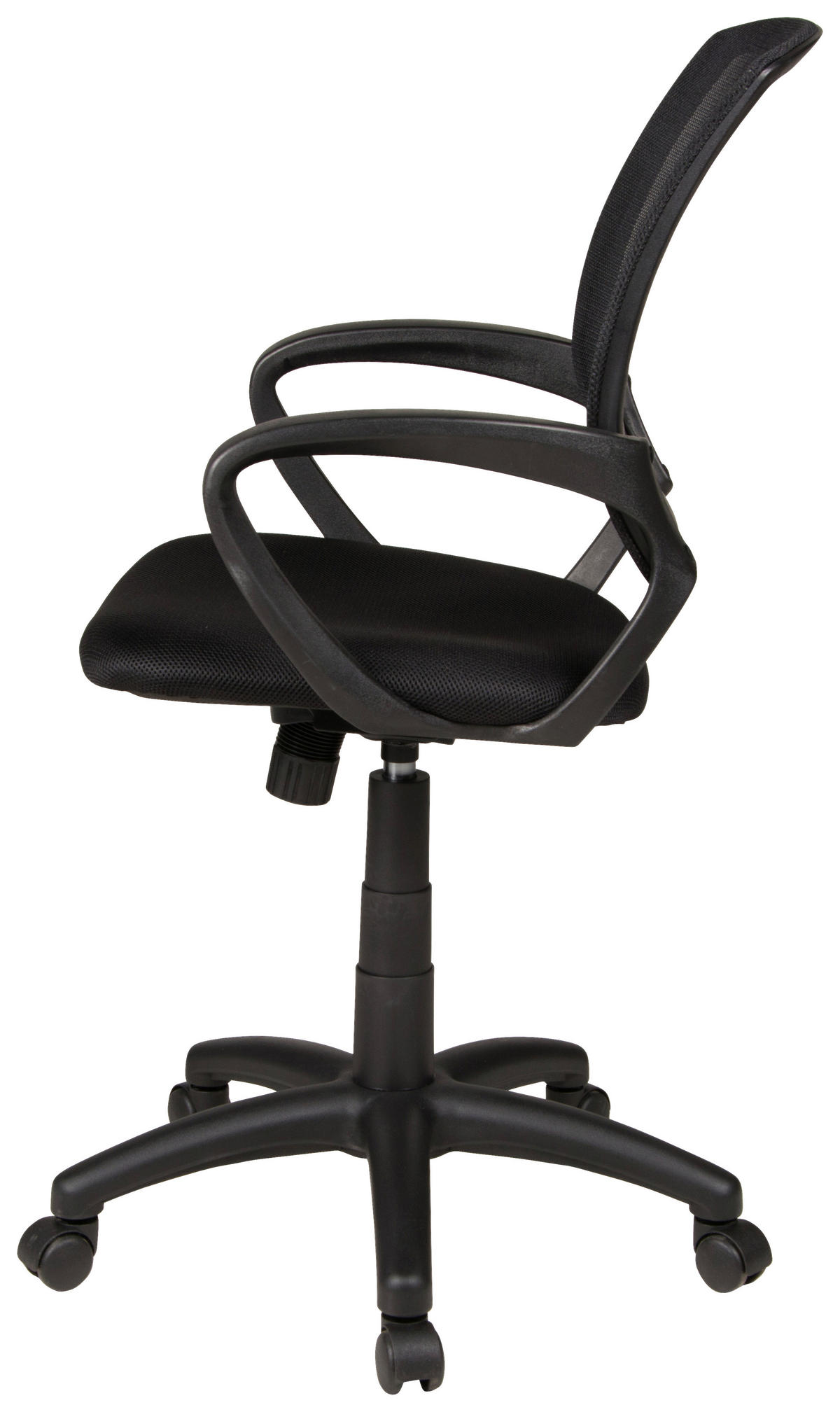 JUGENDDREHSTUHL Netz Schwarz  - Schwarz, KONVENTIONELL, Kunststoff/Textil (60/92-104/60cm) - Boxxx