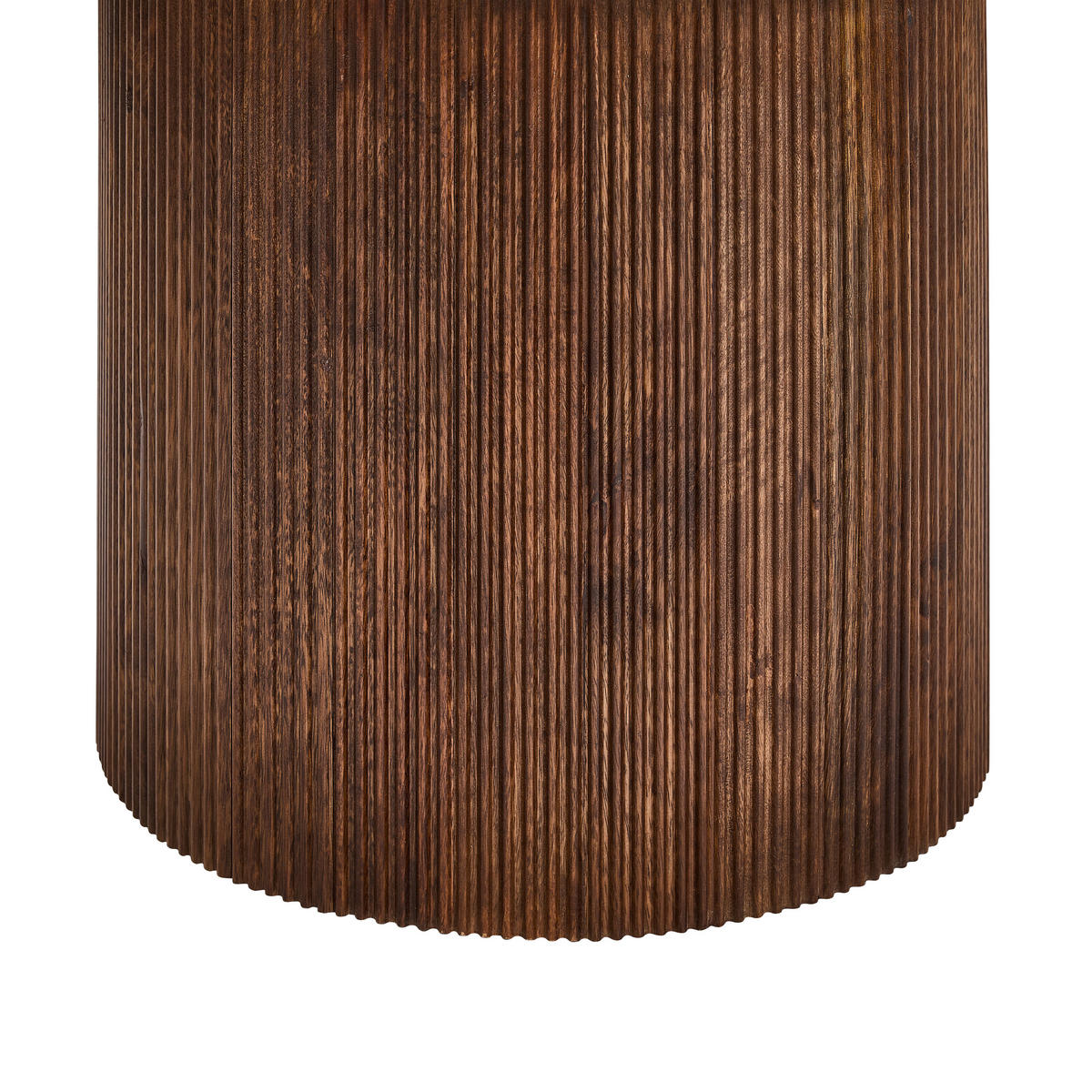 COUCHTISCH Mangoholz vollmassiv 60/60/45 cm rund Dunkelbraun, Beige  - Dunkelbraun/Beige, Design, Holz/Stein (60/60/45cm) - Livetastic