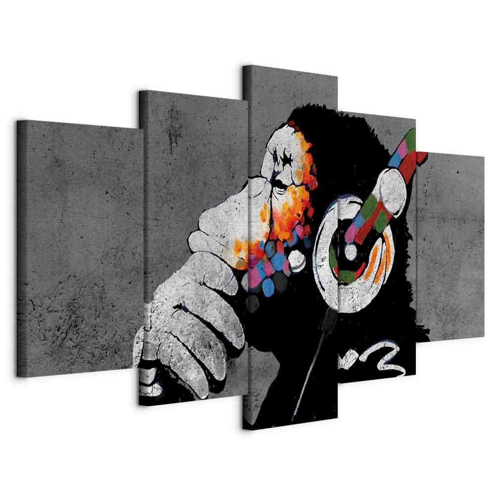 Leinwandbild Multicolor B: 200 Cm