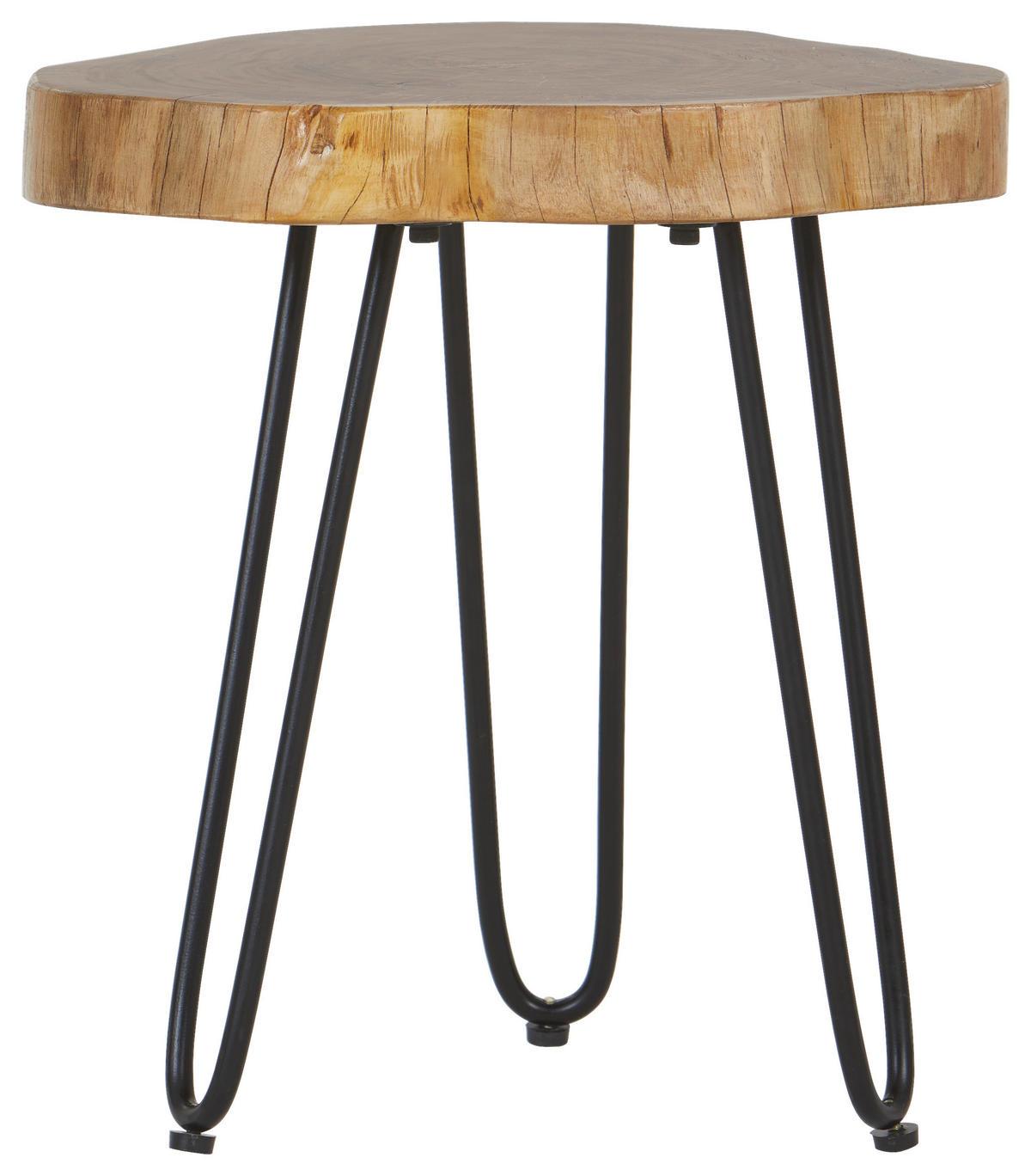 ODKLÁDACÍ STOLEK, akácie, černá, barvy akácie - černá/barvy akácie, Design, kov/dřevo (40/40/45cm) - Landscape
