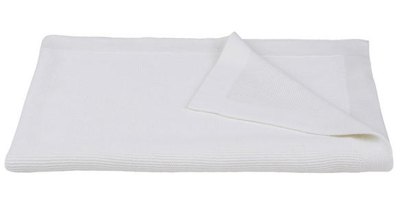 PLAID 130/170 cm  - Weiß, Basics, Textil (130/170cm) - Ambiente