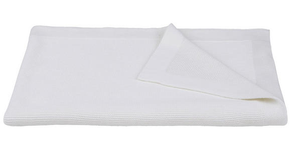 PLAID 130/170 cm - Weiß, Basics, Textil (130/170cm) - Ambiente