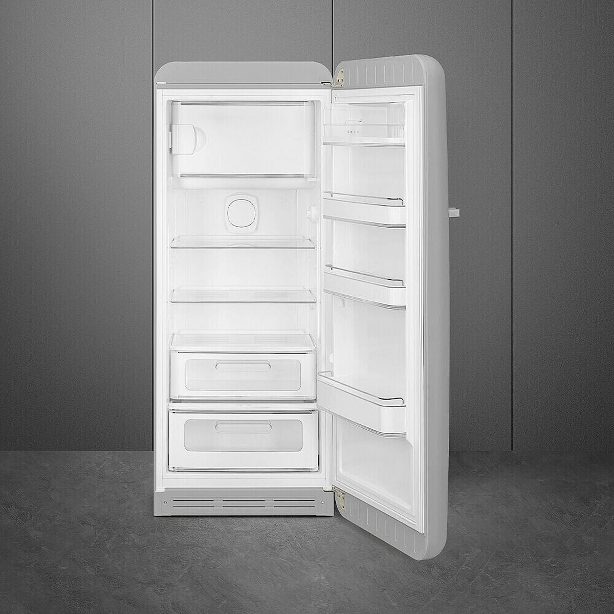 KÜHL-GEFRIER-KOMBINATION FAB28RSV6  - Silberfarben, Trend, Metall (60/150/72.8cm) - SMEG