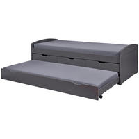AUSZIEHBETT 90/200 cm  in Grau  - Naturfarben/Grau, Basics, Holz/Kunststoff (90/200cm) - MID.YOU