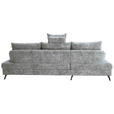 ECKSOFA in Webstoff Grau  - Schwarz/Grau, KONVENTIONELL, Textil/Metall (183/293cm) - Carryhome