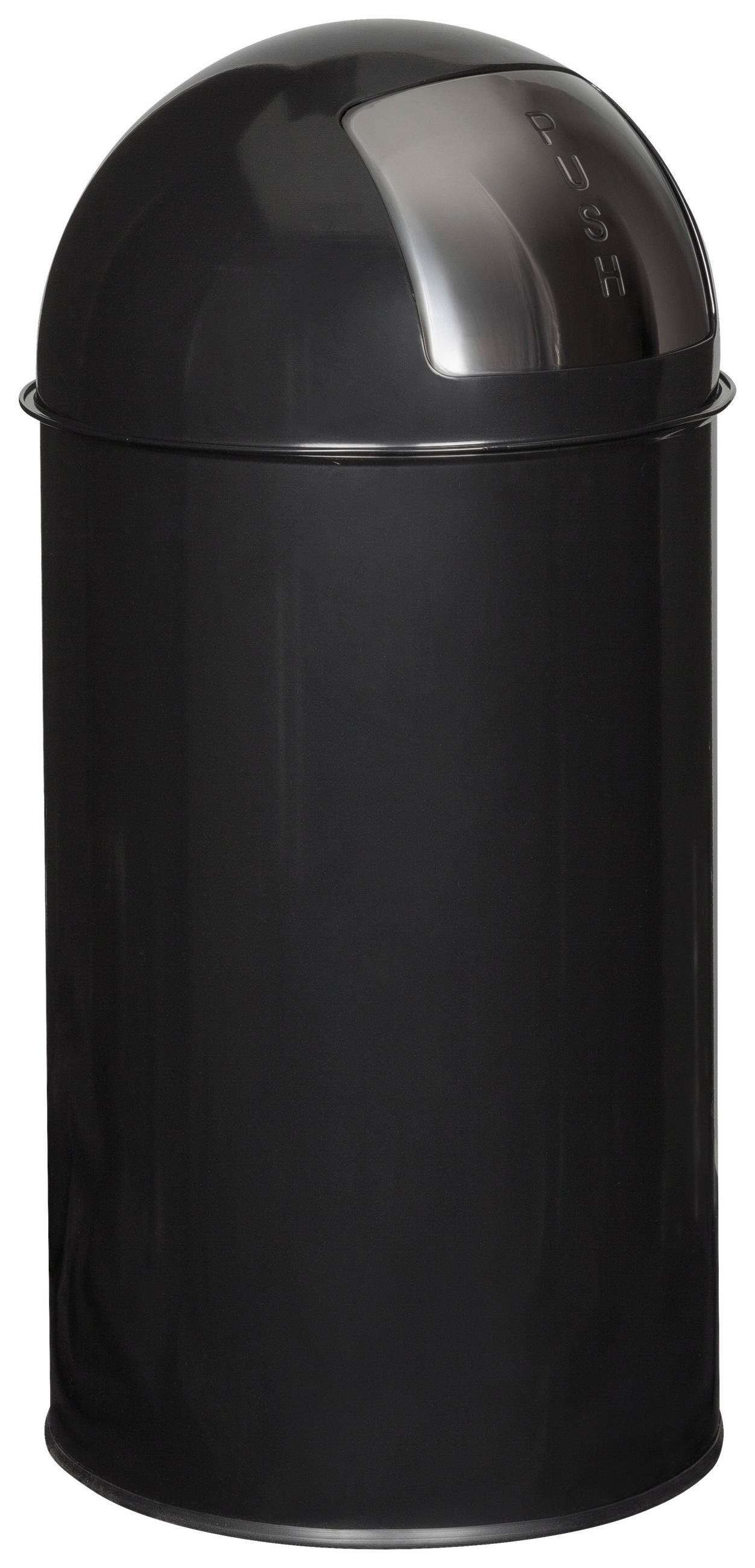 ABFALLSAMMLER 50 l  Metall  - Schwarz, Basics, Metall (35/74/35cm) - MID.YOU