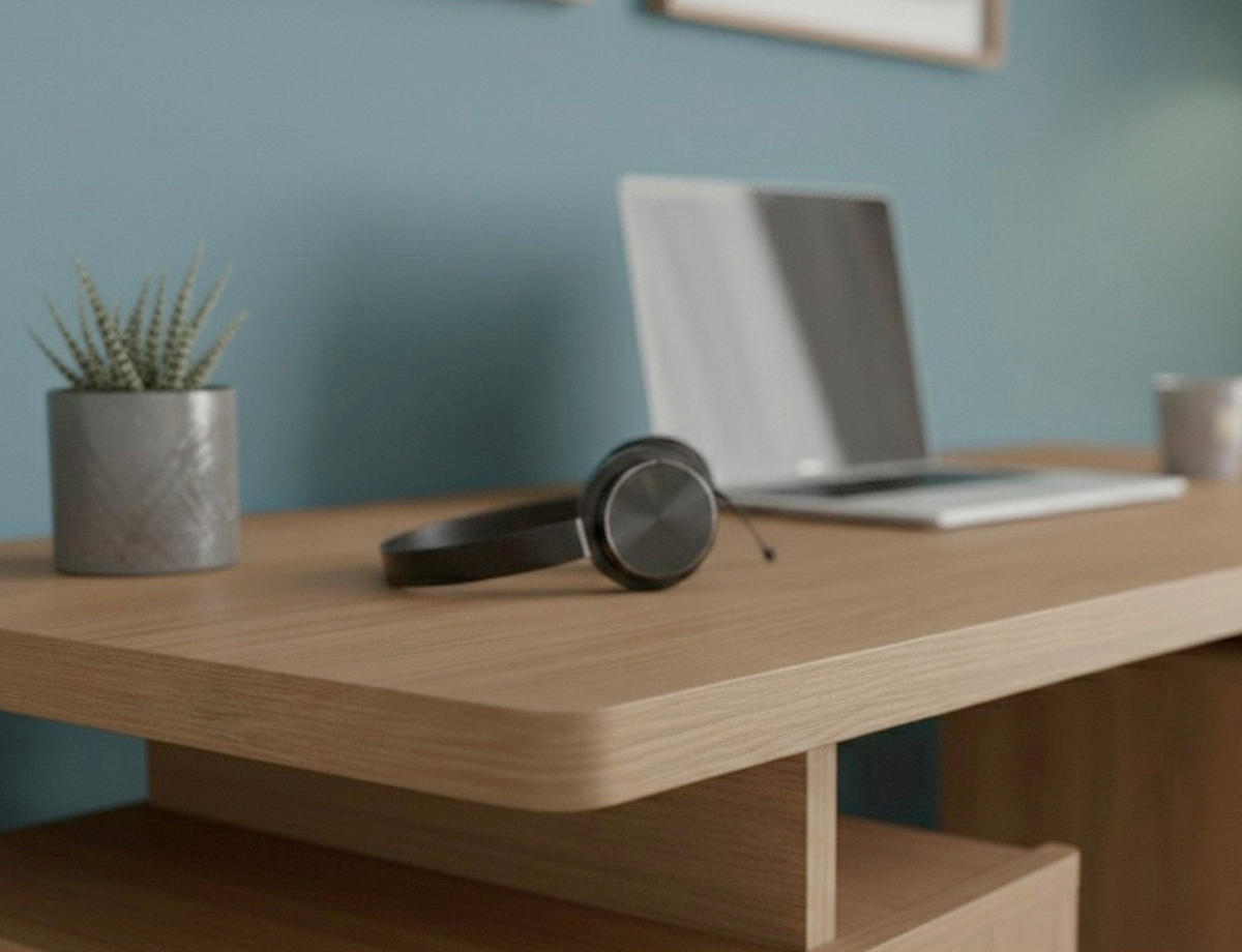 SCHREIBTISCH 150/55/75,5 cm Eichefarben Stauraum, seitenverkehrt montierbar, in verschiedenen Holz-Dekoren erhältlich  - Eichefarben, KONVENTIONELL, Holzwerkstoff (150/55/75,5cm) - MID.YOU