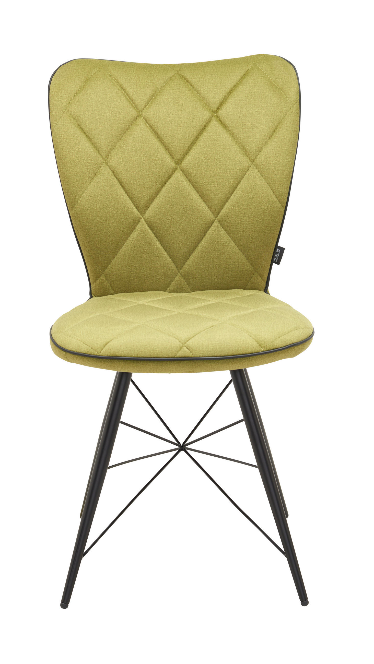 STOLICA zelena, crna metal, tekstil - zelena/crna, Design, metal/tekstil (49/90/61cm) - Hom`in