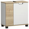 WASCHBECKENUNTERSCHRANK 59,8/62,4/32,6 cm  - Eichefarben/Schwarz, MODERN, Holzwerkstoff/Kunststoff (59,8/62,4/32,6cm) - Stylife