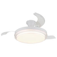 STROPNÍ VENTILÁTOR, 106,6/27,5 cm  - bílá/čiré, Konvenční, kov/plast (106,6/27,5cm) - Globo