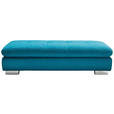 ECKSOFA Türkis Mikrofaser  - Türkis/Schwarz, Design, Textil/Metall (204/341cm) - Xora