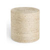 POUF Struktur Uni 40/40/40 cm  - Creme, Basics, Textil (40/40/40cm)